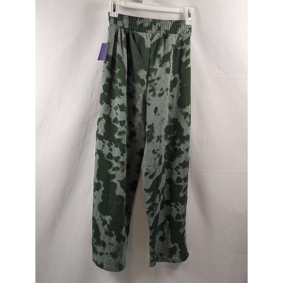 Guns N' Roses Camo Lounge Pants Wide Leg Green XS Sweatpants Camoflauge Sweats - Picture 7 of 7